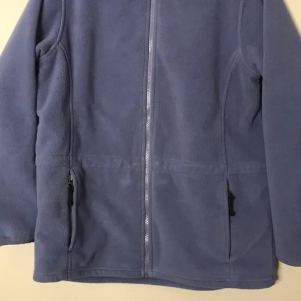 L.L. bean fleece zip up fall winter jacket with synch waist size medium - Image 3