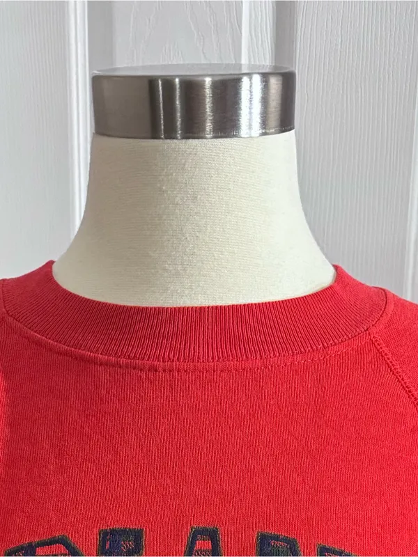 Vintage Indiana University IU Crewneck Sweatshirt Hanes 80s 90s Large - Image 6