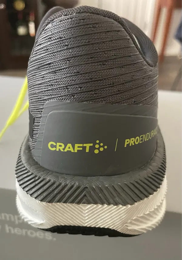 Craft Pro Endurance Distance Women’s Size 9 Grey and yellow Running Shoes - Image 5