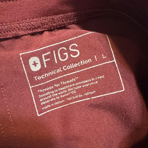 FIGS Pants ladies Large Burgundy Technical Collection Scrub pants Workwear - Image 8