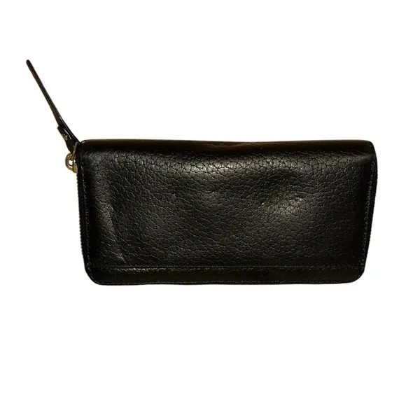 Kate Spade Black Pebbled Leather Zip Around‎ Wallet - Image 2