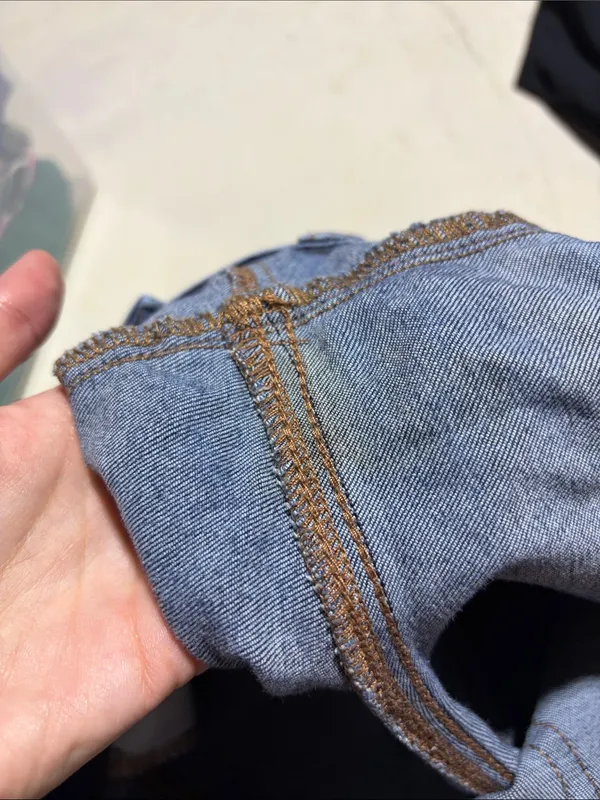 American Eagle hi-rise shortie Blue Denim Shorts 10 - Image 10
