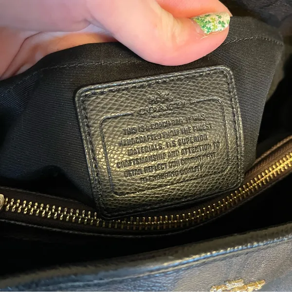 Coach Margot Carryall Signature in Black and Brown Logo - Image 12