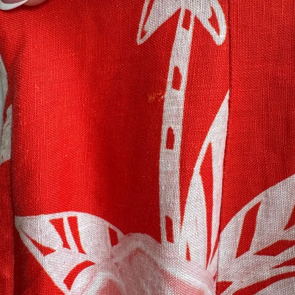 Farm Rio Monsteras 100% Linen Vibrant Tropical Vacation Mini Dress Size Small - Image 8