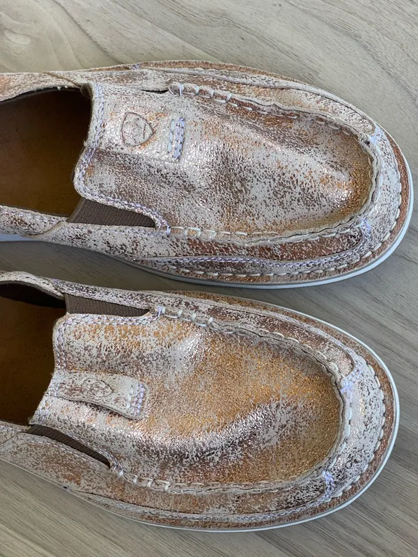 Ariat Tan Leather Slip-On Shoe - Image 10