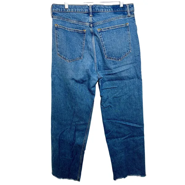 Abercrombie & Fitch 90s Relaxed High Rise Straight Leg Blue Jeans Womens 32 14 R - Image 2