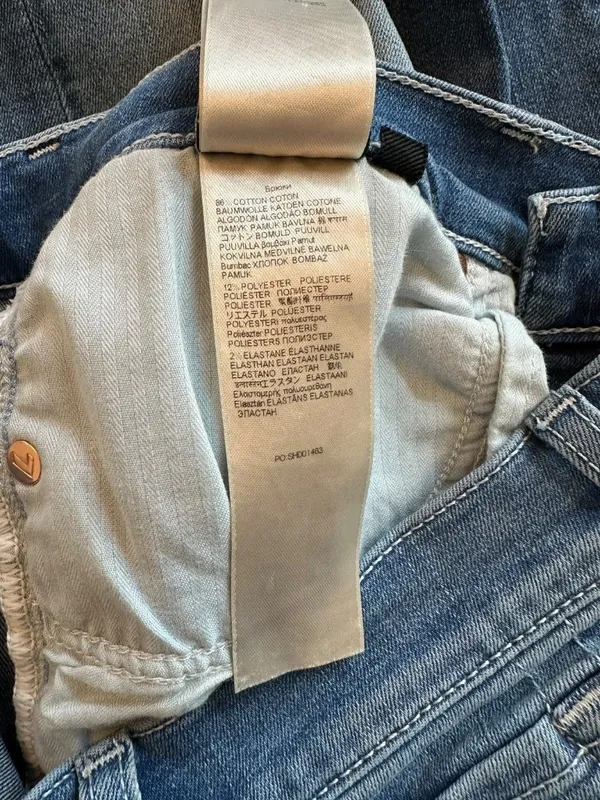 7 For All Mankind Tailorless Dojo Slim Flare Jeans Size 28 Medium Wash Blue Y2K - Image 7