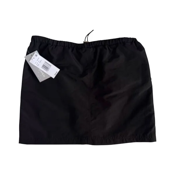 Honey&Sparkle NWT Sz M Black Nylon Utility Cargo Mini Skirt Drawstring Waist - Image 2