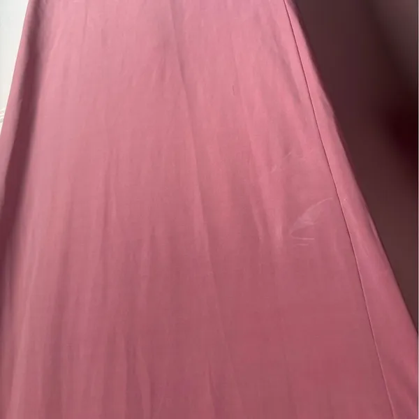 ASOS Pink Lace Yoke Bodycon Midi Dress Size 6 - Image 4