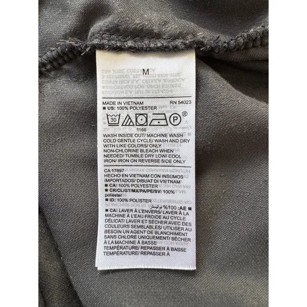 Old Navy Charcoal Black Velvet V-Neck Long Sleeve Blouse - Image 6