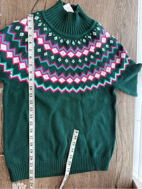 J crew Fair Isle turtleneck sweater size small‎ NWT - Image 3
