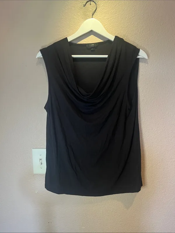 J. Crew Women’s 365 Black Sleeveless Slouchy Top Size Small - Image 2