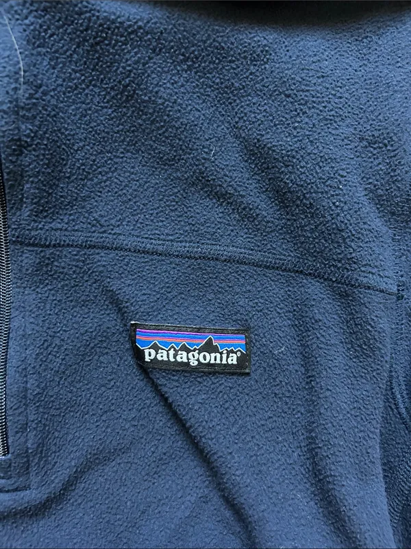 Patagonia Navy Women's Quarter-Zip Fleece Pullover - Image 3