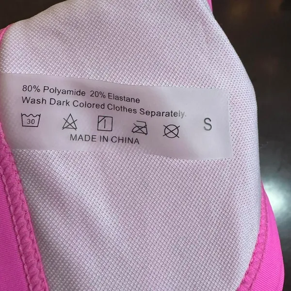 Women's Hot Pink Bikinis with rhinestones no padding no underwire size small - Image 4