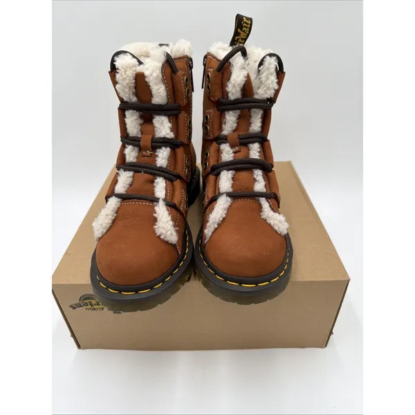 Dr. Martens Women's 1460 Ghille Boots Tan 7 NWB NO LID MSRP $ 180 - Image 4