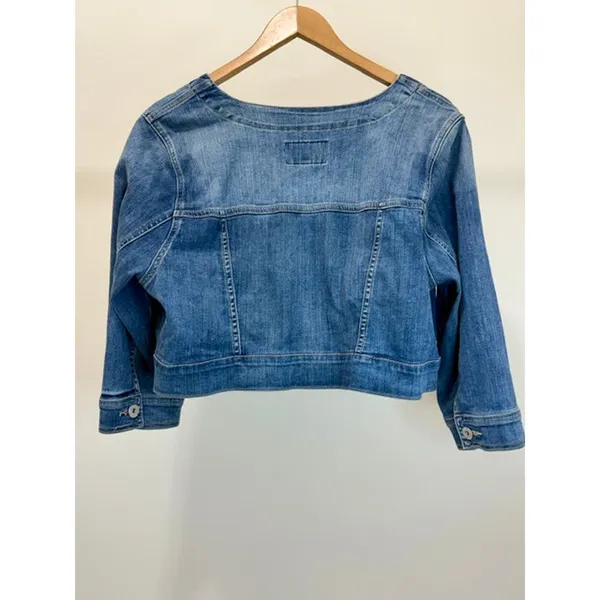 Torrid Crop Soft Jean Jacket Sz1X/14–16 - Image 2