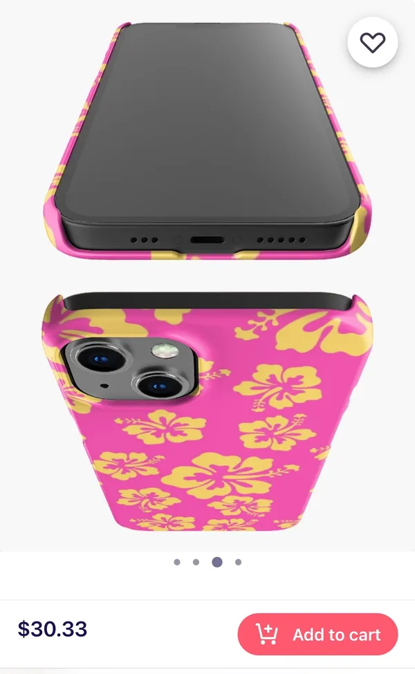 Hibiscus Flower Aloha iPhone 14 Pro Case Multi - Image 2
