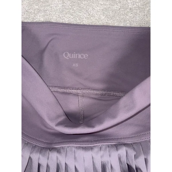 Quince Women Court Sport Pleated Tennis‎ Mini Skirt Moonlit Gray Xs - Image 2
