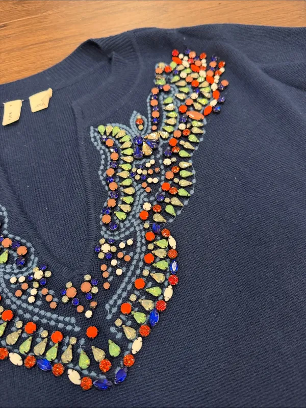 Anthropologie Moth Beaded Split - Image 4