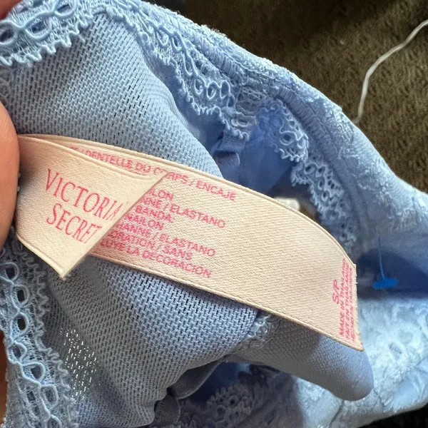Victoria's Secret Blue Lace Bralette, Y2K, Coquette, Lingerie, Soft Girl, Indie, Romantic,‎ Small - Image 4