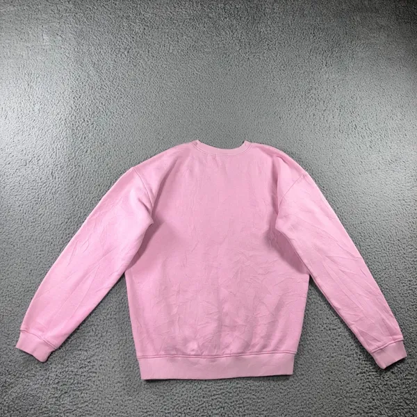 Pastel Baby Pink Sweatshirt S Oversized Coquette Soft Girl Boxy Barbiecore Comfy - Image 3