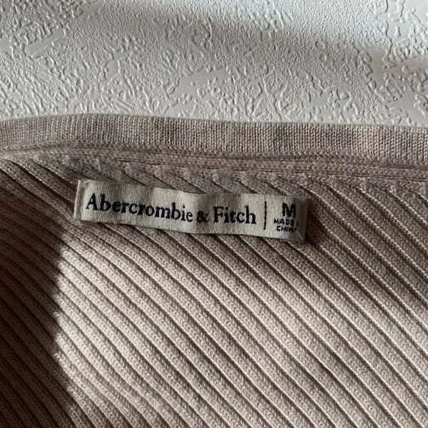 Abercrombie & Fitch Asymmetrical Ribbed Bodysuit One Shoulder Long Sleeve Size M - Image 3