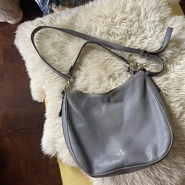 ♠️kate spade Mulberry street Vivian hobo bag in iced slate gray detachable strap - Image 2