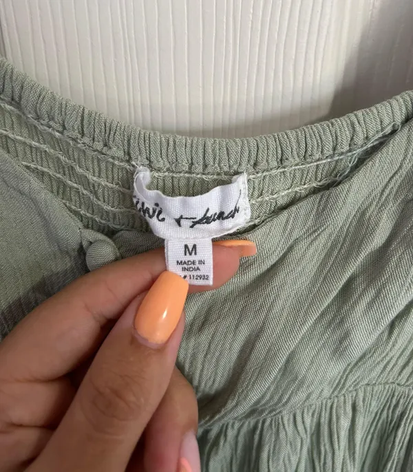 Kiwi Bunch Sage Green Summer Dress - Image 3