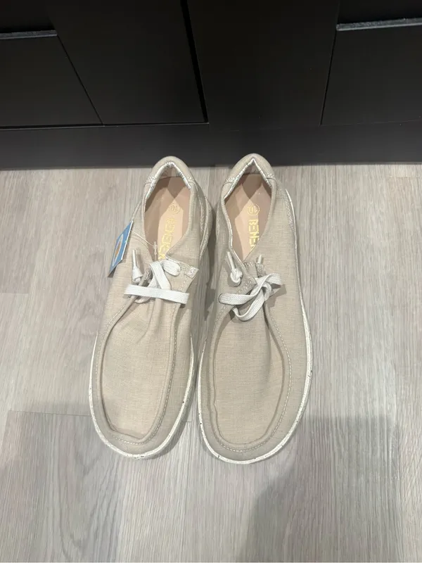 Women’s moccasin Neutral Lace Shoes - Beige size 10 new tags casual beach cute - Image 5