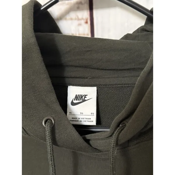 Nike Modern Fleece Oversize Hoodie Sequoia Green Center Swoosh Essential Size XL - Image 3