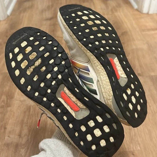 Adidas | Woman's Ultraboost S&L Pride White Rainbow Running Shoes, Size‎ 8.5 - Image 8