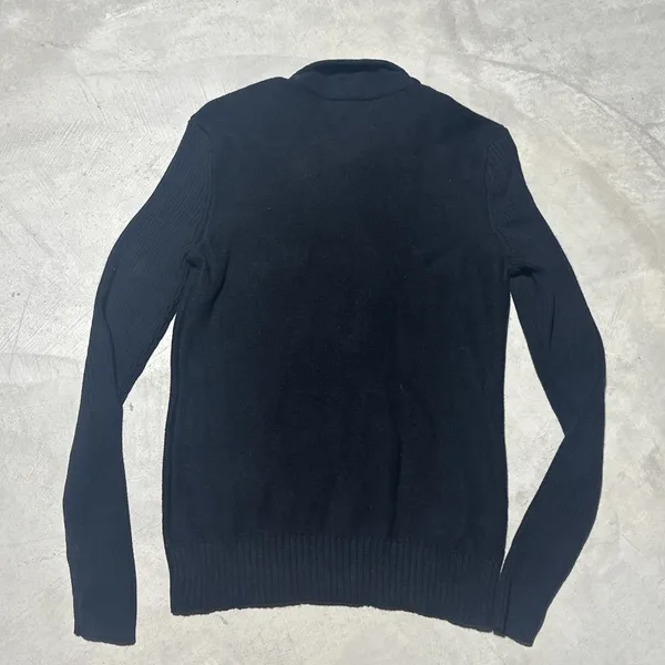 Ralph Lauren SZ S Black Cotton Sgt Peppers Nautical Crest Pullover Sweater - Image 8