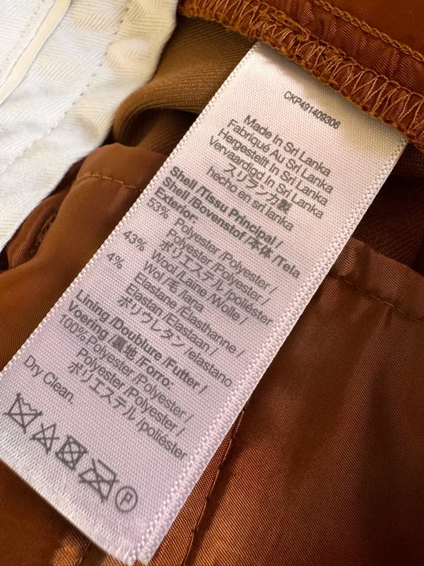 Madewell Wool Blend The Harlow Superwide-Leg Trouser Pant Camel Size 4 - Image 10