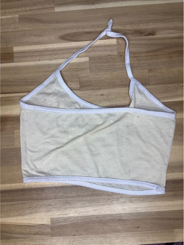 Unbranded Mini Light Yellow Halter Top One Size 2015 - Image 3