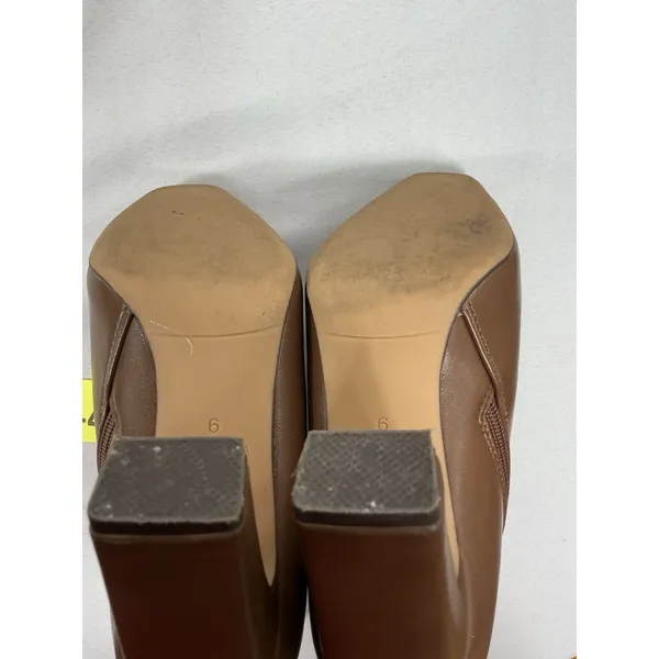 Womans Excellent Condition Ankle Boots Size 6 Brown Side Zip Leather - Image 5