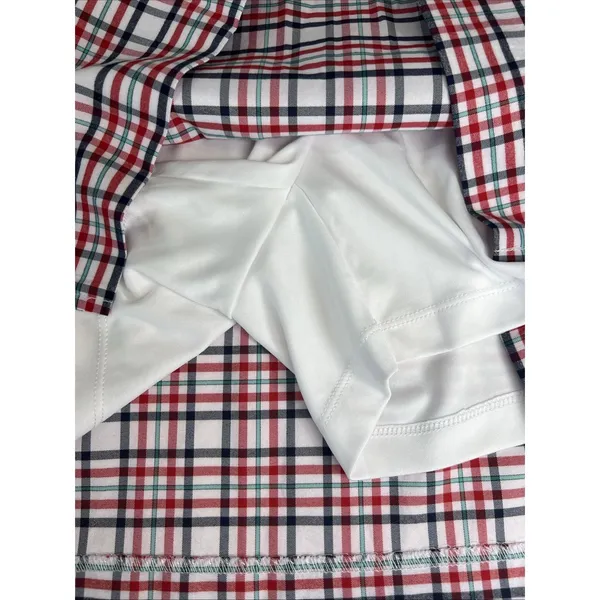 IZOD Golf Skort Womens Size 10 Tartan‎ Plaid Golf Skort Black Red Green White - Image 7