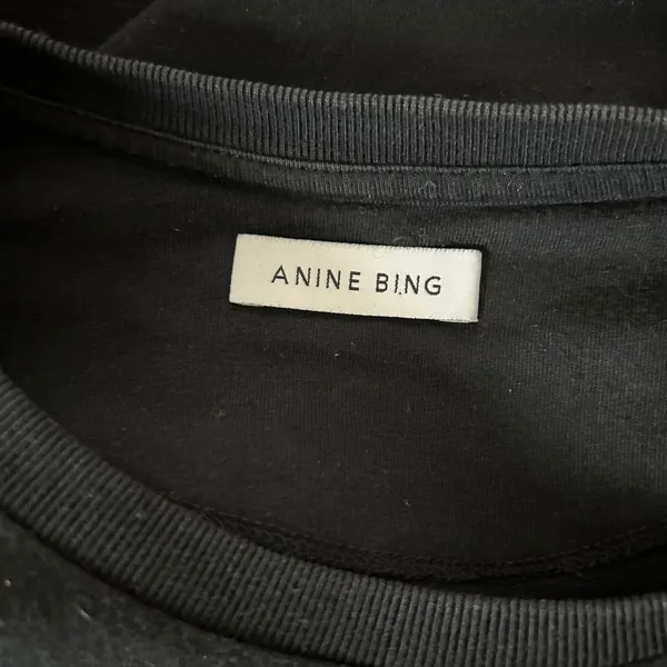 Anine Bing Tanner Sleeveless Organic Cotton Dress Cuffed Sleeves Black Size XS - Image 6