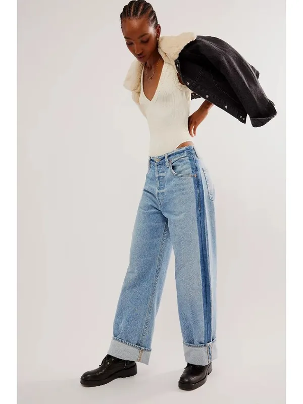 NWT Citizens of Humanity Ayla Baggy in Tuxedo Skylights Rigid Jeans 25 - Image 9