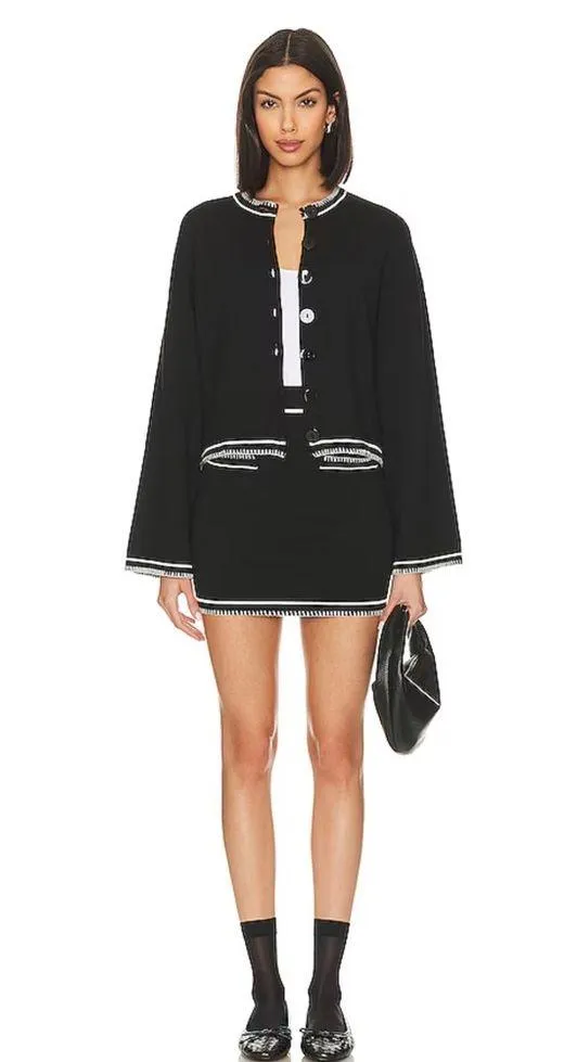 SNDYS Daphne Cardigan in Black, size XS - Image 4