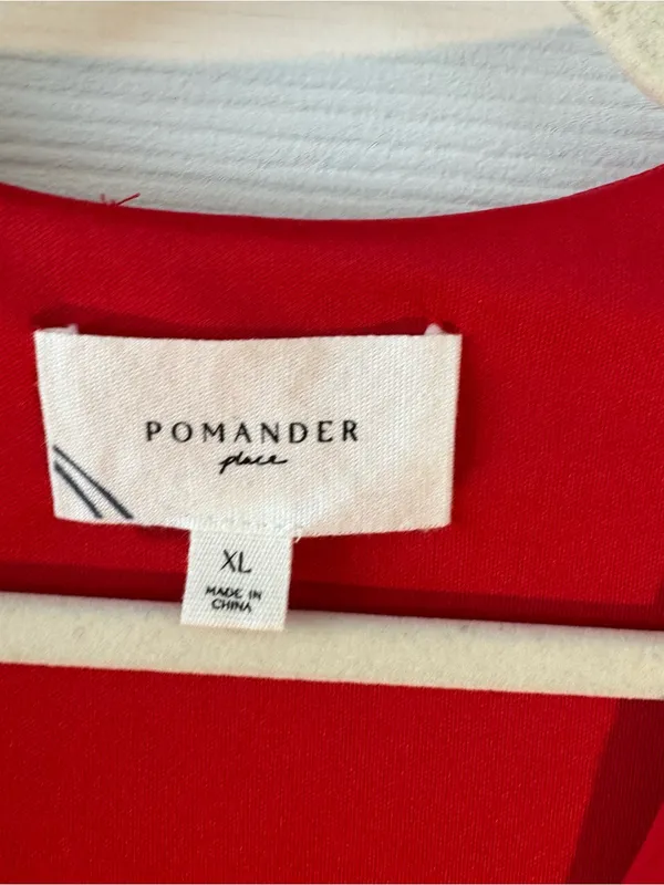 Pomander Place Tuckernuck Miko Flutter Sleeve Maxi Dress Red XL V-Neck NWT - Image 4