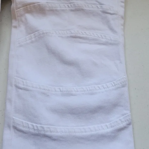 James Jeans‎ Moto Slim Skinny Jeans Womens Size 29 White Biker Edgy Cotton Denim - Image 5