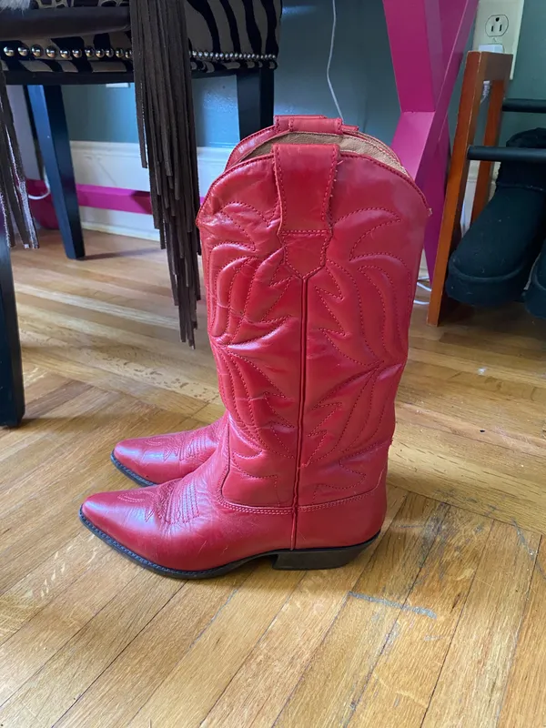 Red Cowgirl Boots - Image 3