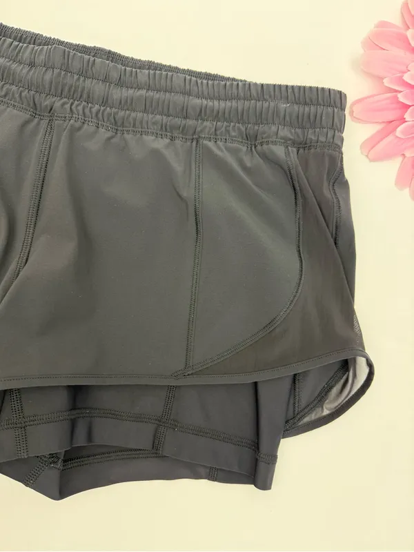 Lululemon Hotty Hot Squat Strong Shorts Lined Bike Biker Black - Image 6