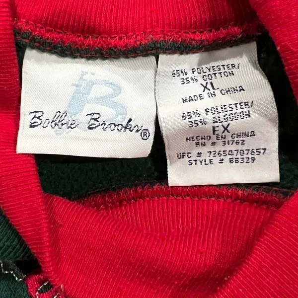 Vintage Embroidered Santa Crewneck Sweatshirt Women’s XL - Image 3