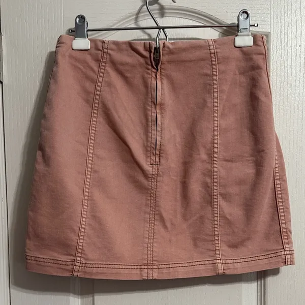 Free‎ People Modern Femme Denim Mini Skirt Minimalist Boho - Image 3