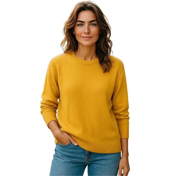 Workshop Republic Mustard Yellow Hi-Low Sweater | XL - Image 12