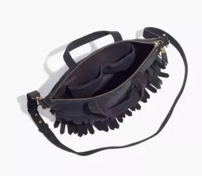 Madewell Transport Suede Fringe Crossbody Bag - Image 2