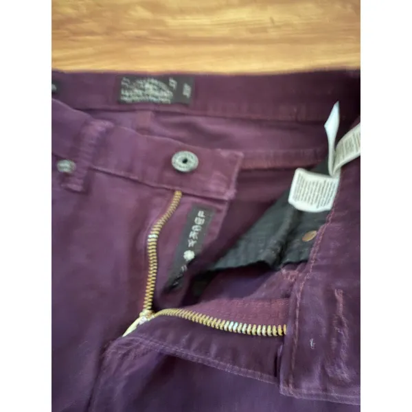 Lucky Brand Brooke Legging Jeans Purple Velour Skinny Pants Size 6/28 - Image 5