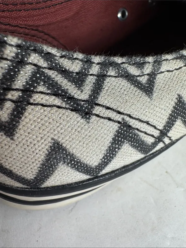 Converse Missoni Women's Black White silver metallic Aztec Low Top Sneakers 9.5 - Image 9