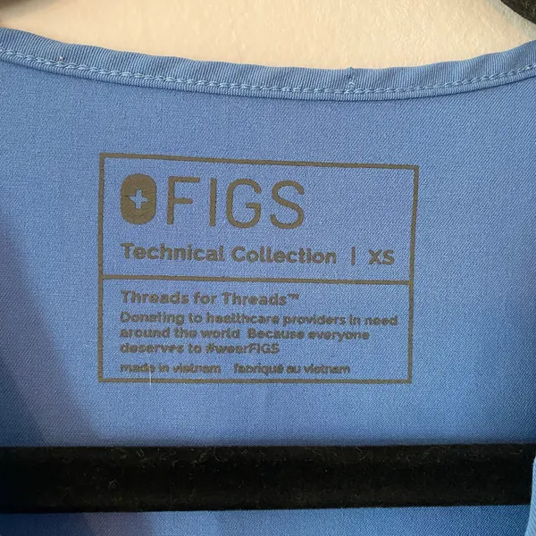 FIGS Casma Scrub Top Ceil Blue Medical Uniform Nurse Doctor Women's size XS - Image 2